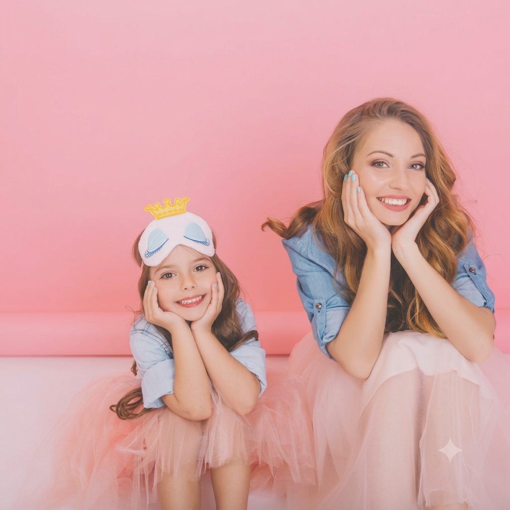 Madre e hija bailando ballet